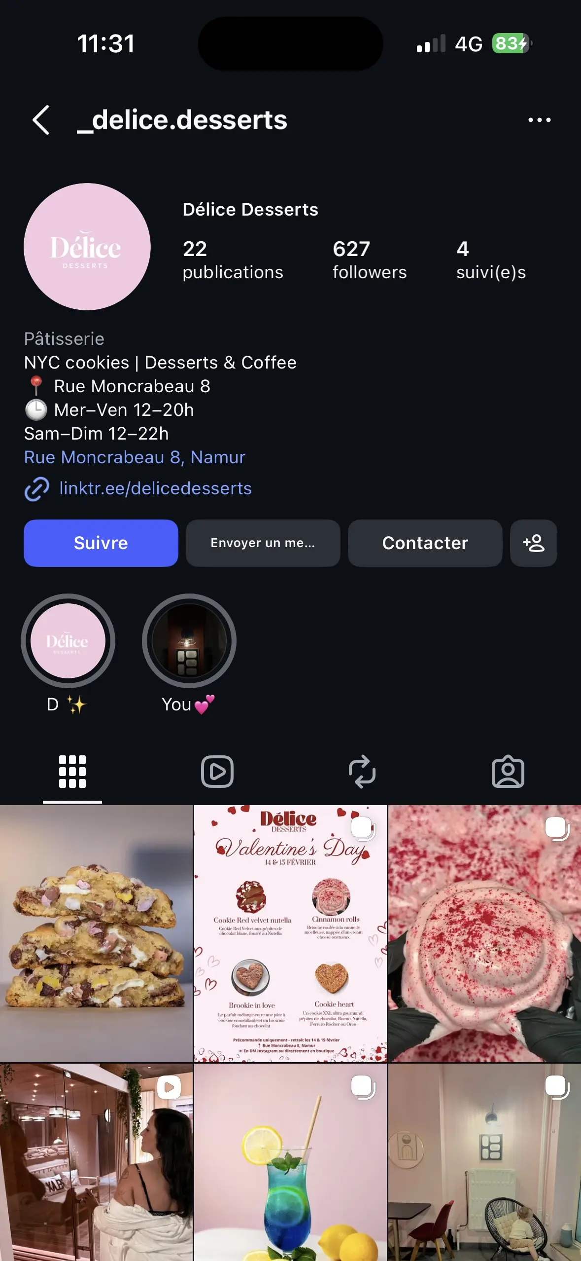 Délice Desserts Instagram